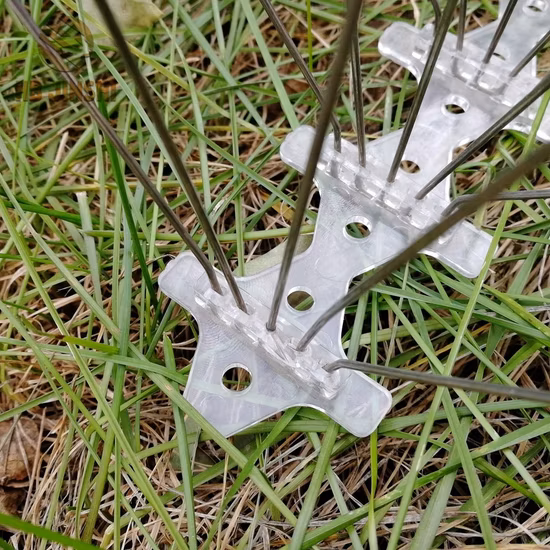 Picos de aço inoxidável do pássaro do controle de pragas do porão do PC de 5 fileiras anti