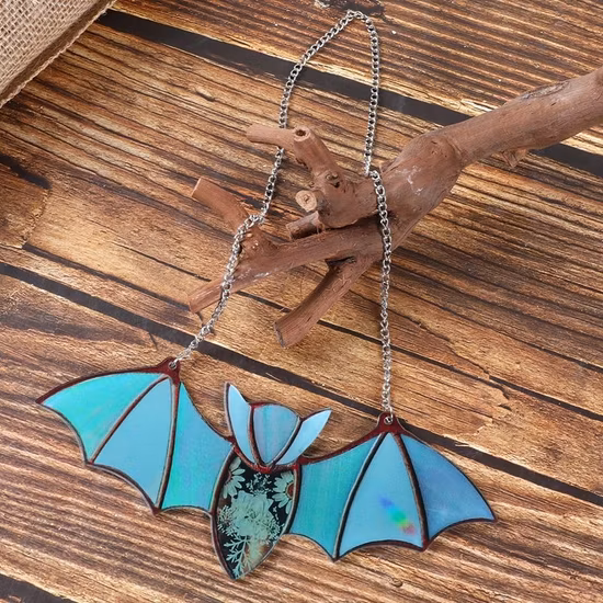 Decorações de Halloween Pingentes de morcego acrílico Decoração ao ar livre Halloween Horror Prop Fontes de festa